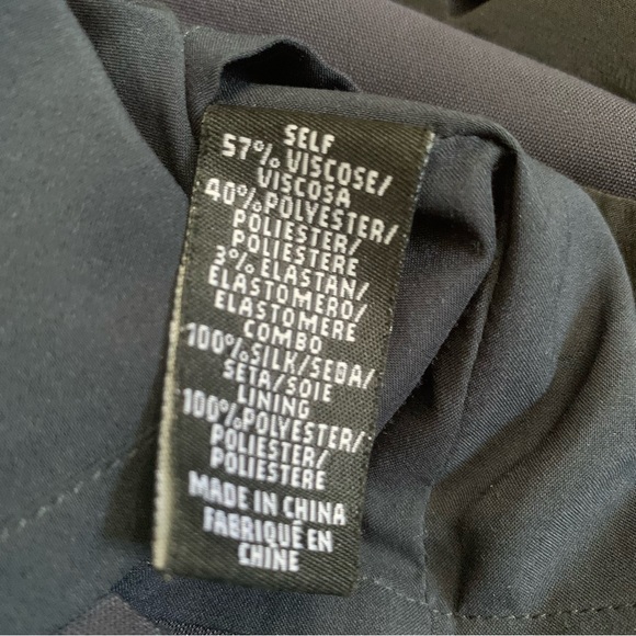 Tibi Navy & Black Strapless Mini Dress Size 4 - Picture 12 of 13